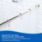 Kenney Mfg No Tools Shower Curtain Rod, 42-72", Brushed Nickel KN609C/18V1H - alternate 6